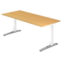 XTRA XB 19 WC | Schreibtisch - Buche 180 x 80 höhenverstellbar