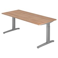 XTRA XB 19 SS | Schreibtisch - 180 x 80 Nussbaum höhenverstellbar