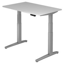 XBHM 12 SS | Schreibtisch - Grau 120 x 80 elektrisch höhenverstellbar