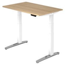 XBHM 12 WC | Schreibtisch - 120 x 80 Eiche elektrisch höhenverstellbar