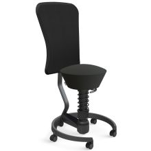 AERIS SWOPPER MIT ROLLEN UND LEHNE | Kunstleder - Swopper 