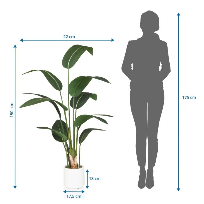 STRELITZIA - Kunstpflanze Grn