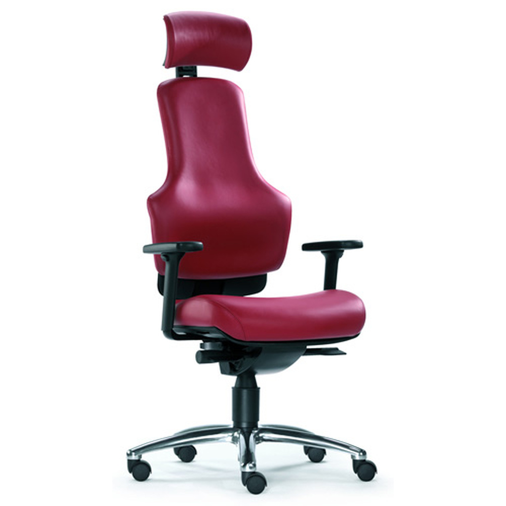 ZERO O1 AL L - High End Bürostuhl Rot Leder