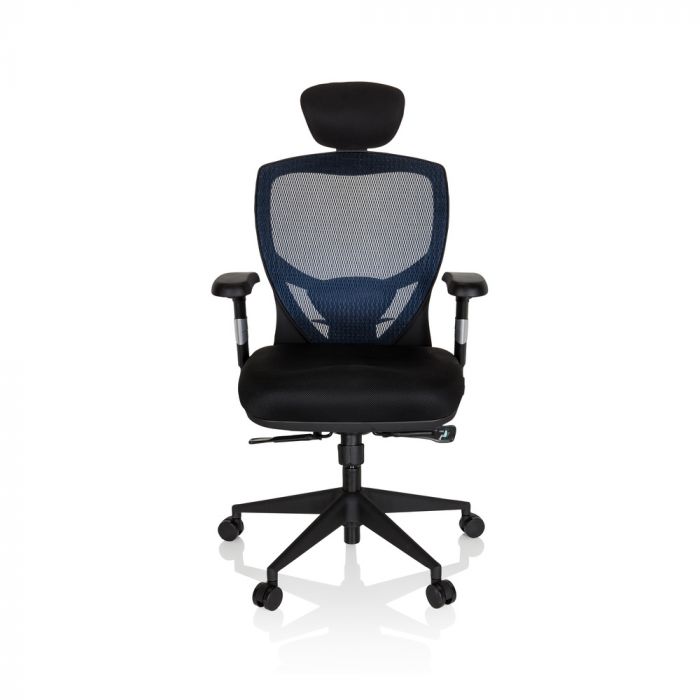VENUS BASE - High End Bürostuhl Blau / Schwarz