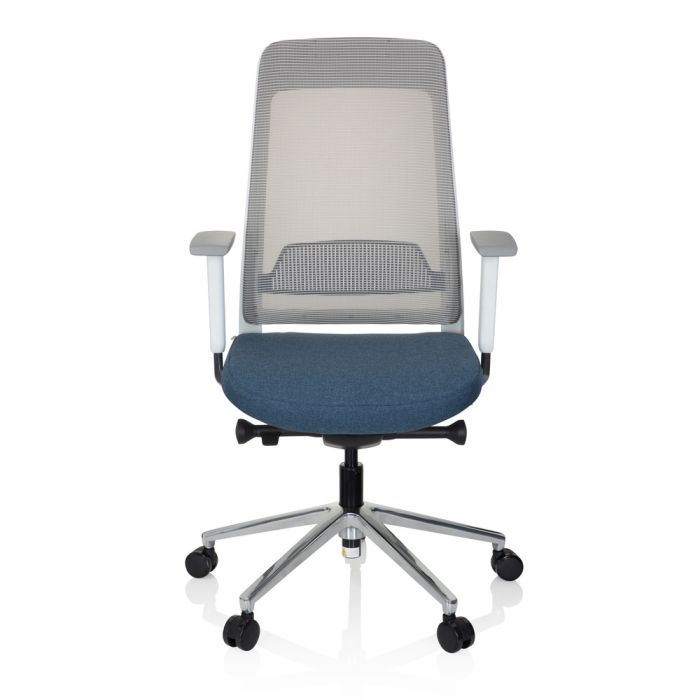 CHIARO T2 WHITE - Profi Bürostuhl Blau / Grau