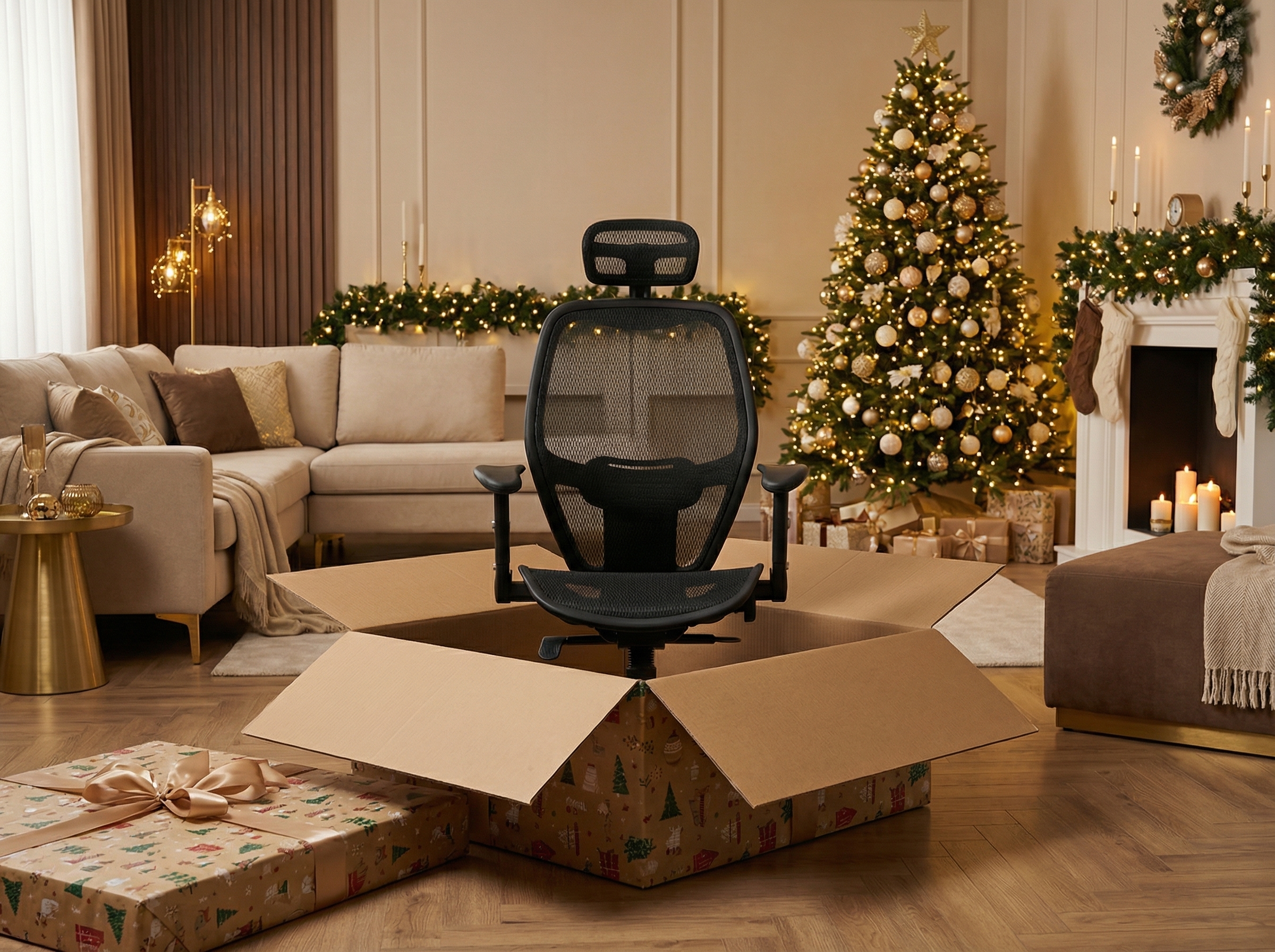 Ergonomischer Einsteiger-Bürostuhl AIR PORT als perfektes Weihnachtsgeschenk